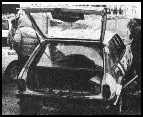 1979 Monte Carlo Rally Fiesta Roger Clark Car 15 with internal glass screen